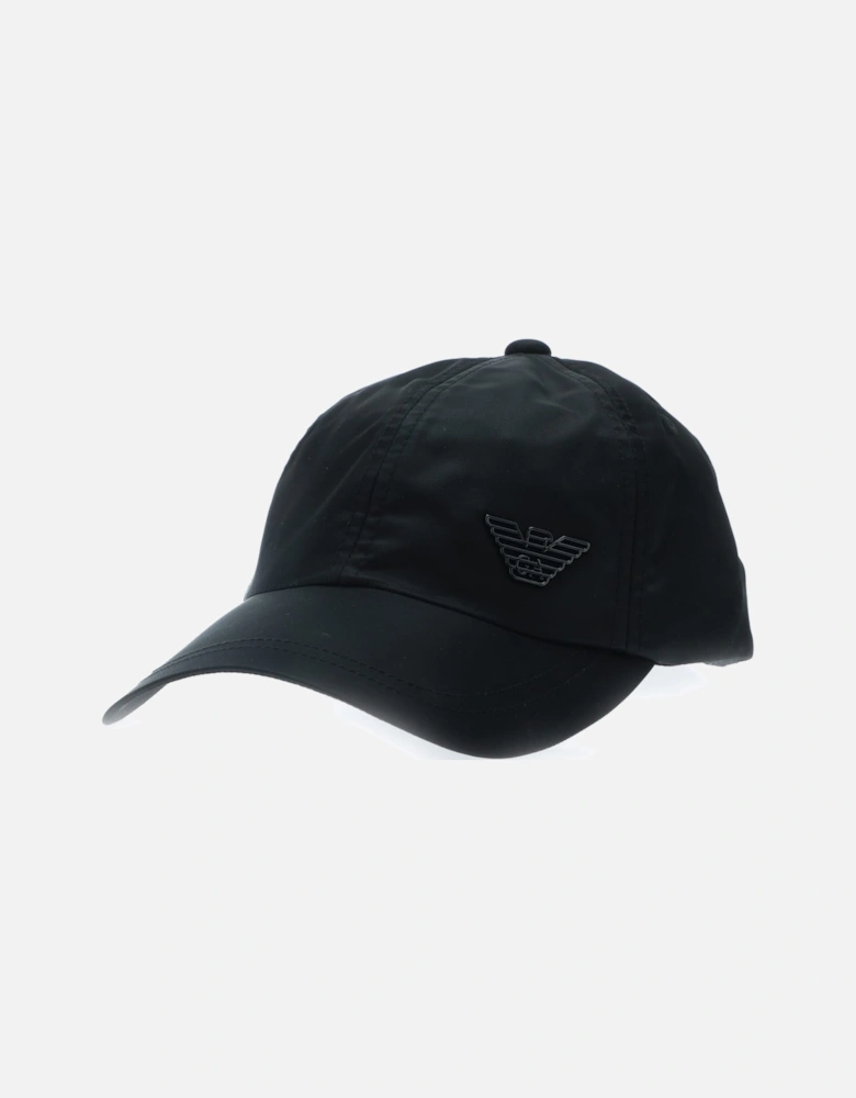 Nylon Baseball Cap with Eagle Plate