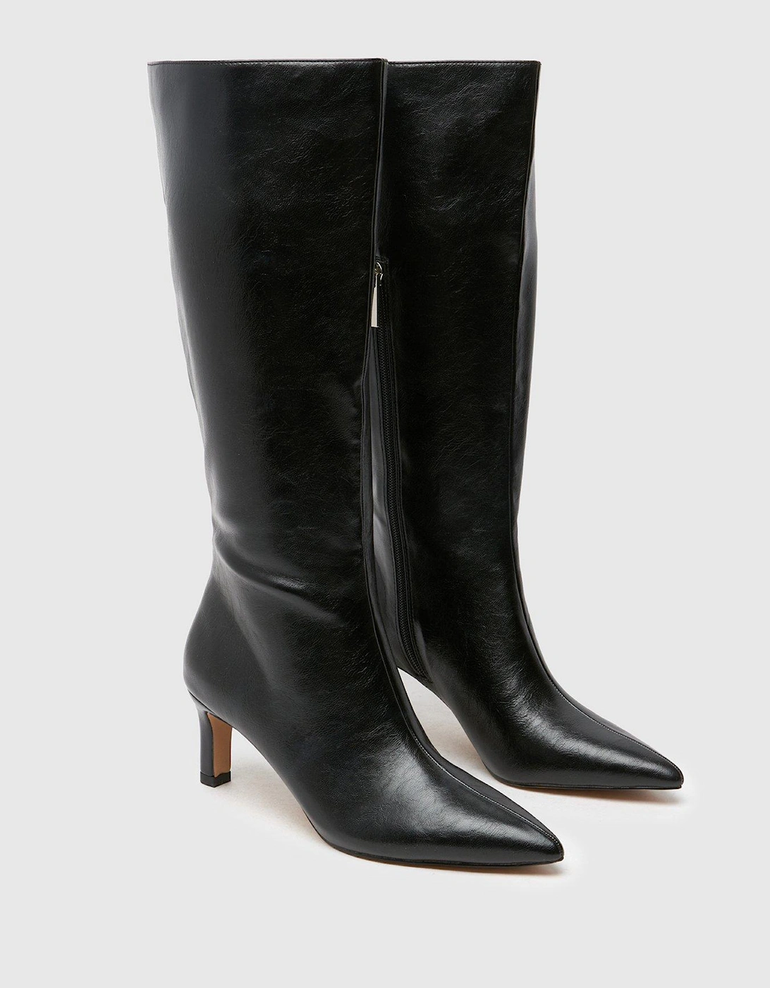 Dottie Knee High Boots - Black