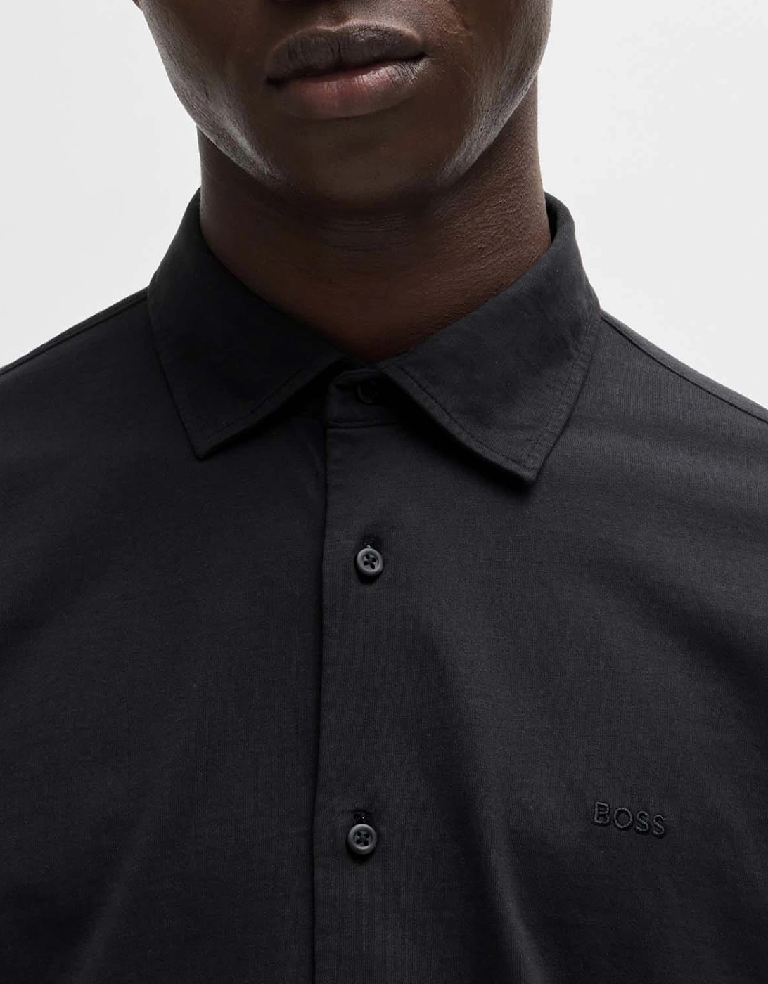 Embroidered Branding Slim-Fit Shirt