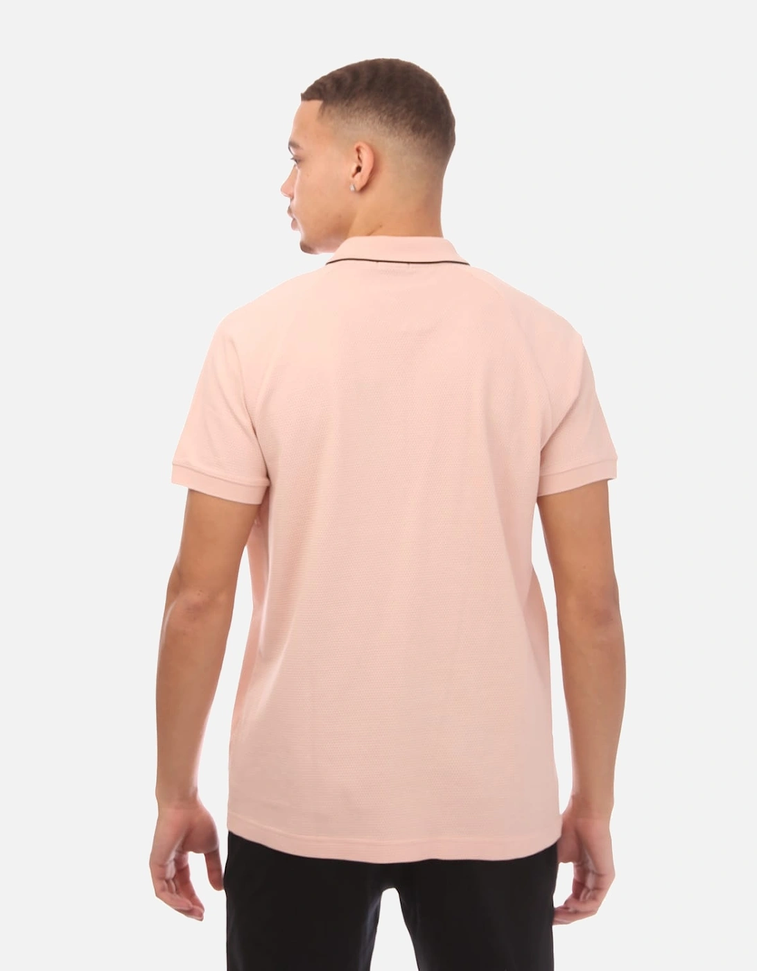 Contrast Logo Structured-Cotton Polo Shirt