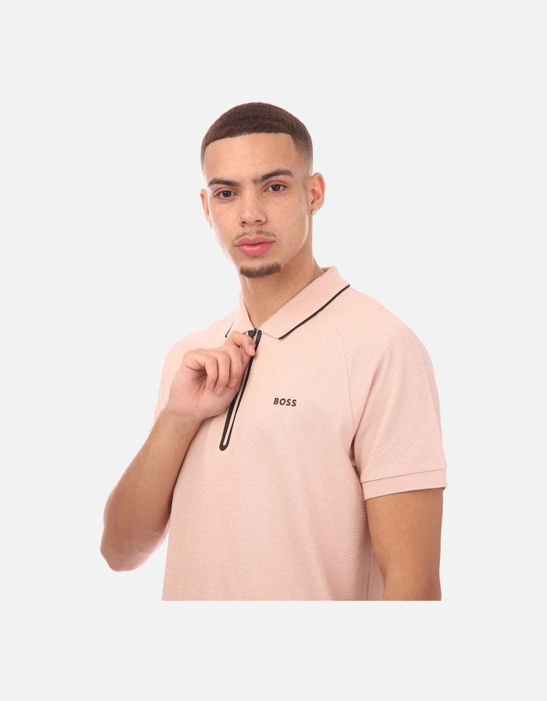 Contrast Logo Structured-Cotton Polo Shirt