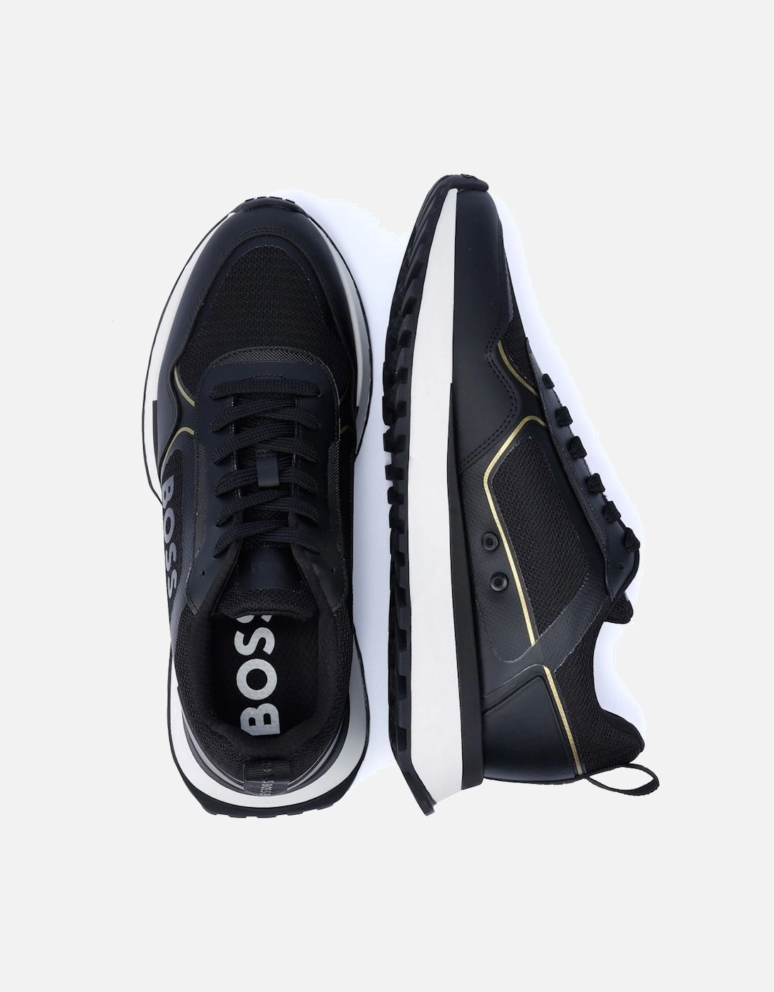 Boss Jonah Runn Men's Black/Gold Trainers