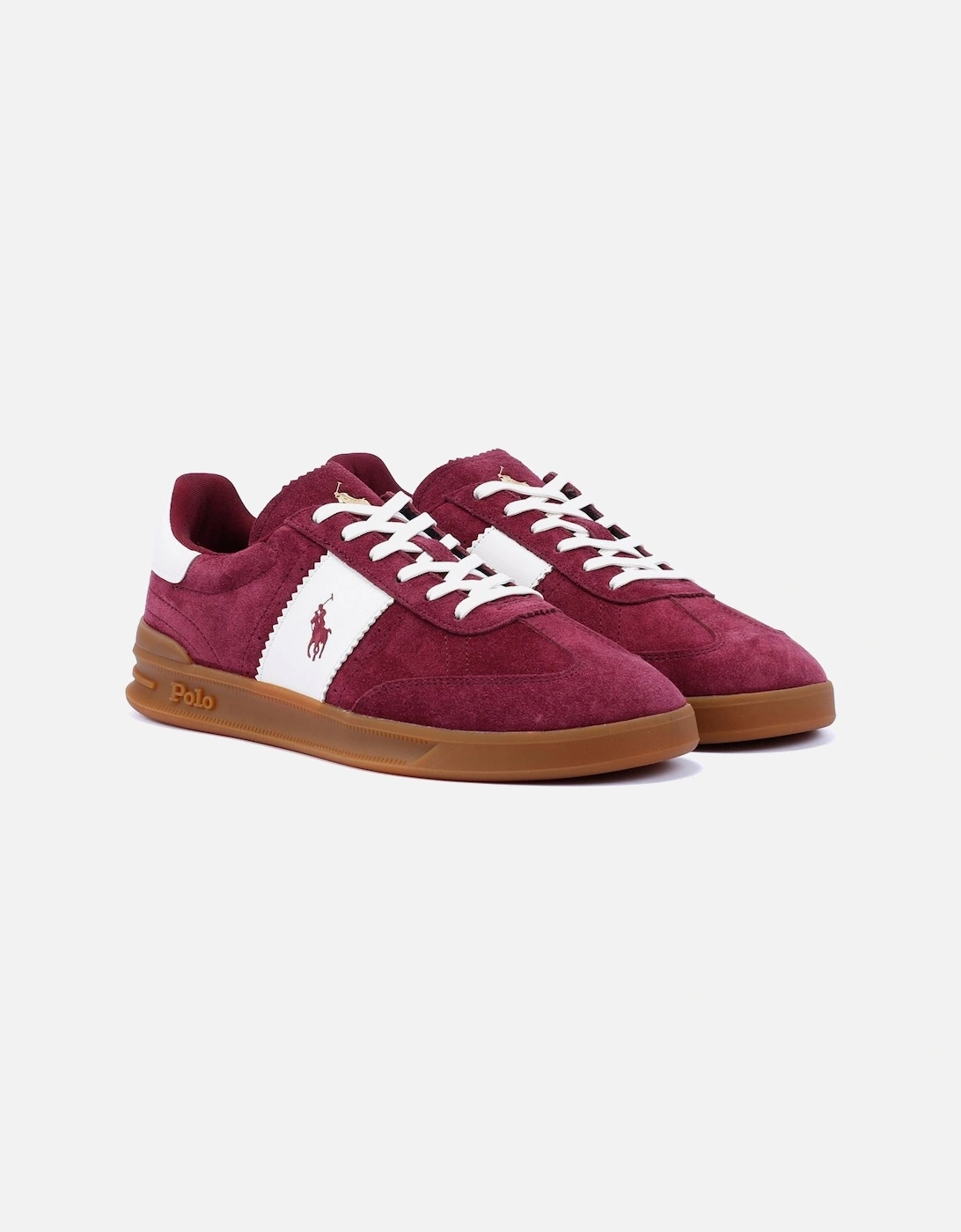 Heritage Area Suede Men's Red/White Trainers, 9 of 8