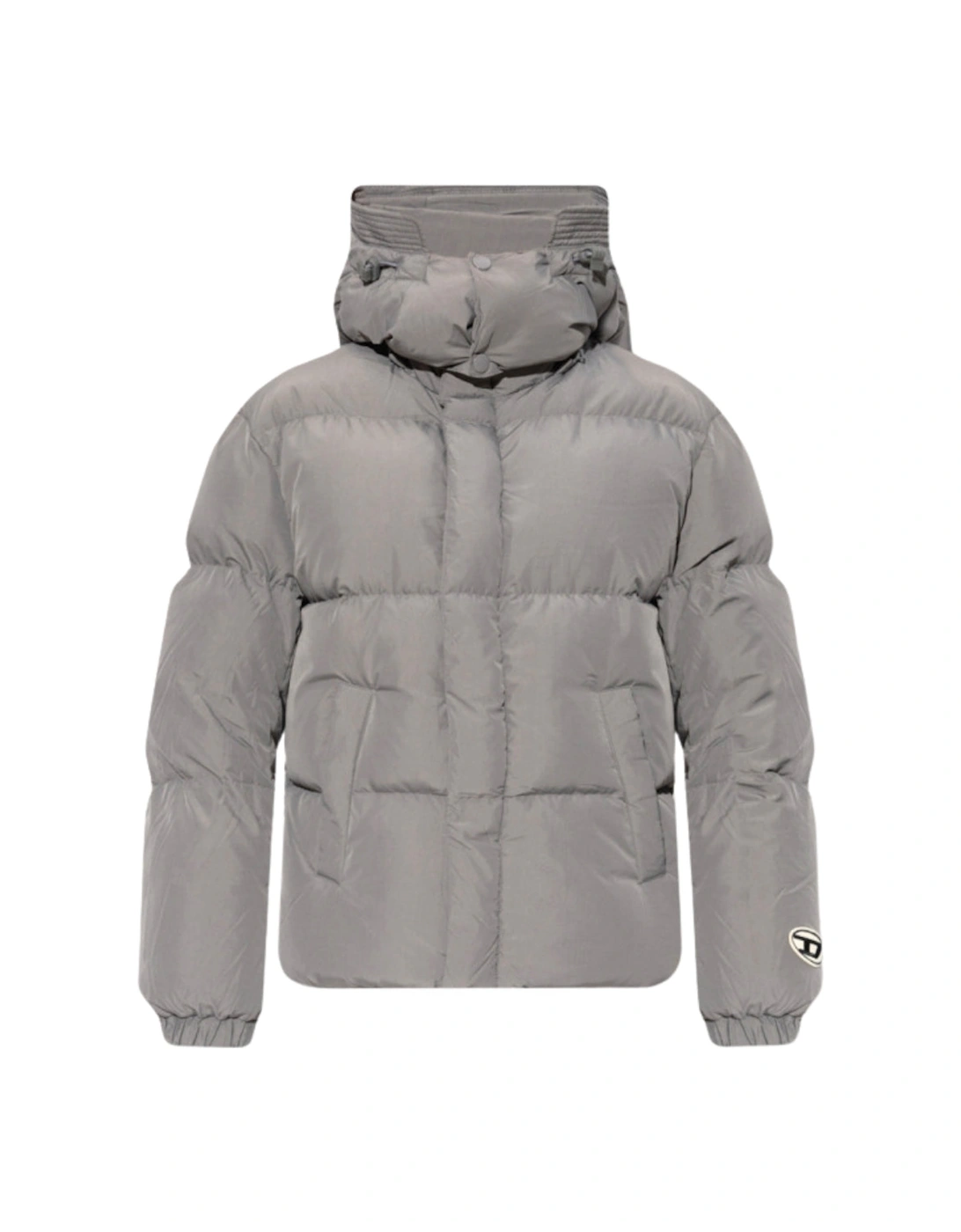 Diesel Men's Grey Plain Winter Jacket - : 40/Regular L