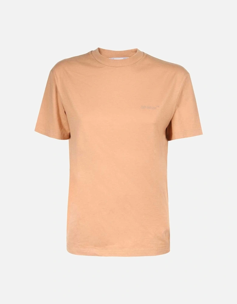 Diag Regular Fit Brown T-Shirt