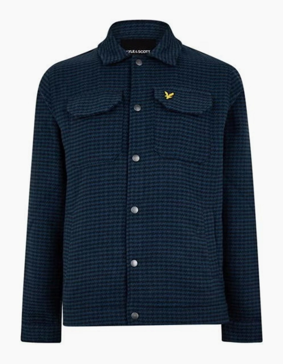 Men's Lyle & Scott Textured Muddy Blue Jacket - Size: 44/Regular