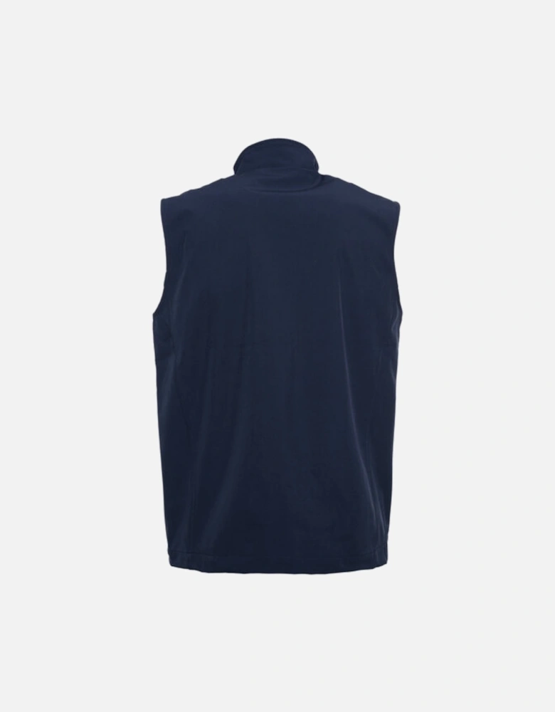 Lyle & Scott Branded Logo Softshell Navy Blue Gilet Jacket