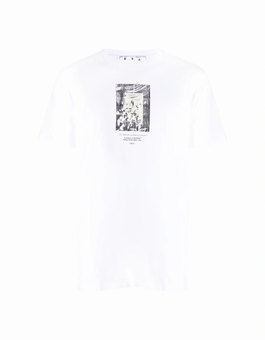 Paint Mirror Logo Slim Fit White T-Shirt, 5 of 4