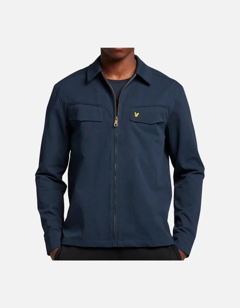 Lyle & Scott Nylon Pocket Navy Blue Overshirt Jacket