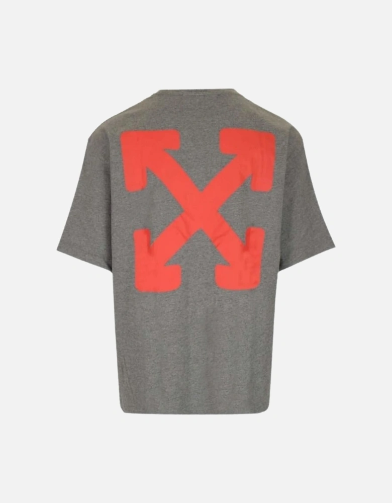 Emotion Arrow Over Skate Fit Grey T-Shirt