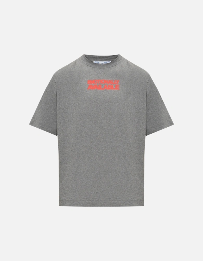 Emotion Arrow Over Skate Fit Grey T-Shirt