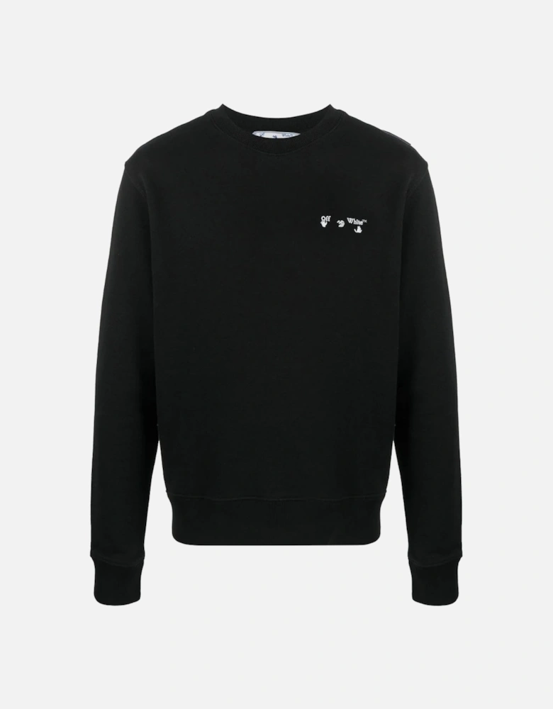 OW Logo Slim Fit Black Sweatshirt