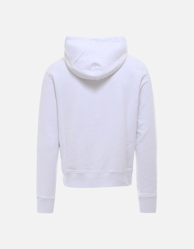 OW Logo Slim Fit White Hoodie