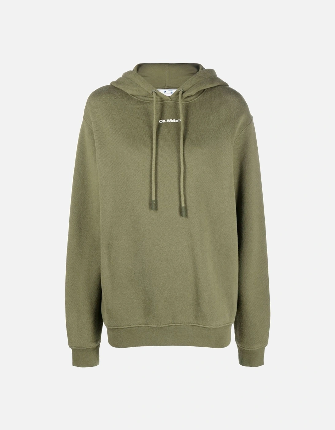 Flock Chine Flower Arrow Military Green Hoodie, 5 of 4