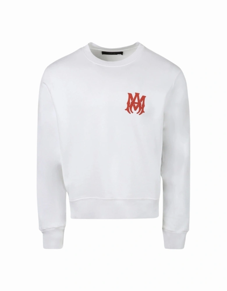 MA Logo White Sweatshirt