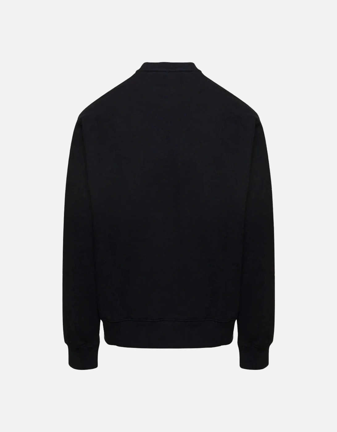 OW Logo Slim Fit Crewneck Black Sweatshirt