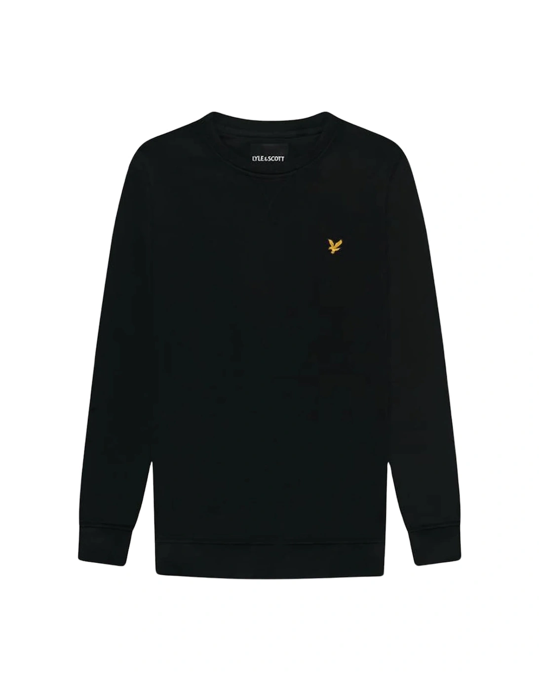 Men's Lyle & Scott Plain Black Sweatshirt - Size: 42
