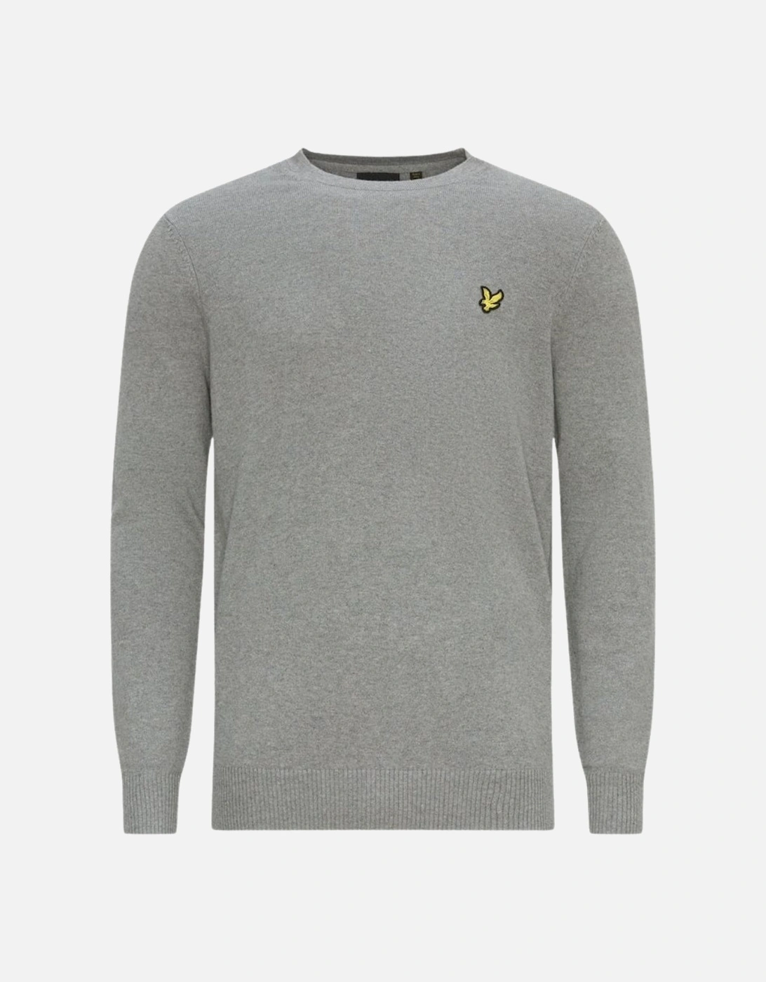 Lyle & Scott Cotton Merino Crew Neck Jumper Grey Sweater, 4 of 3