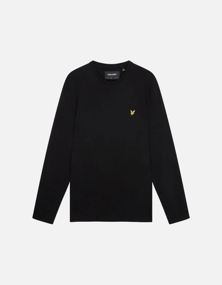 Lyle & Scott Plain Black Long Sleeve T-Shirt