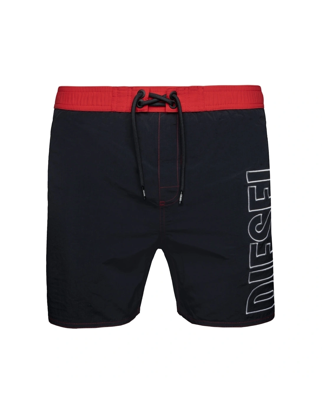 Men's Diesel BMBX-WAVE 2.017 Black Swim Shorts - Black/Black - Size: 35/34/32