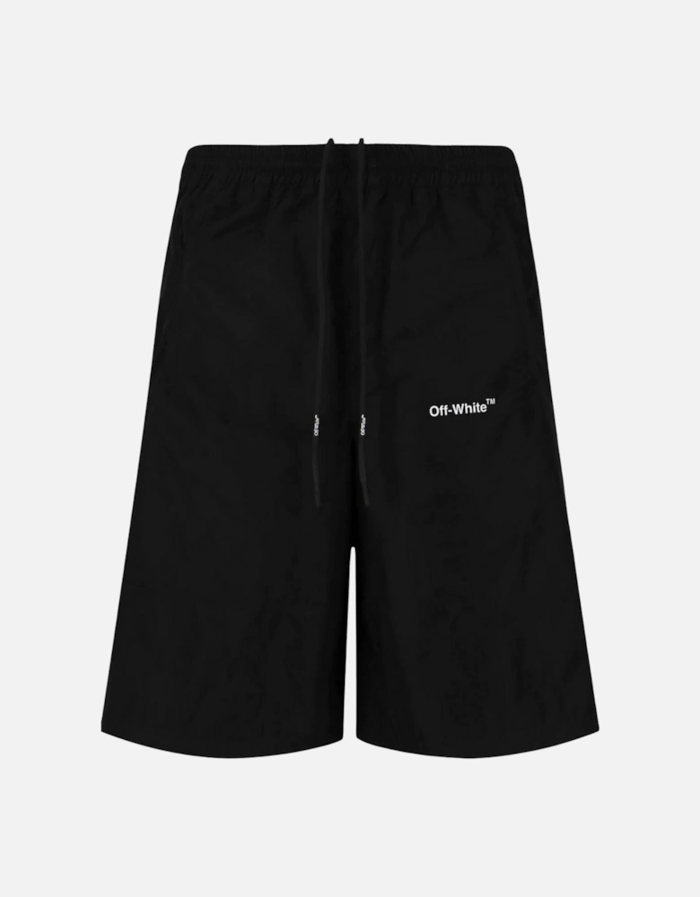 Diag Outline Black Track Shorts