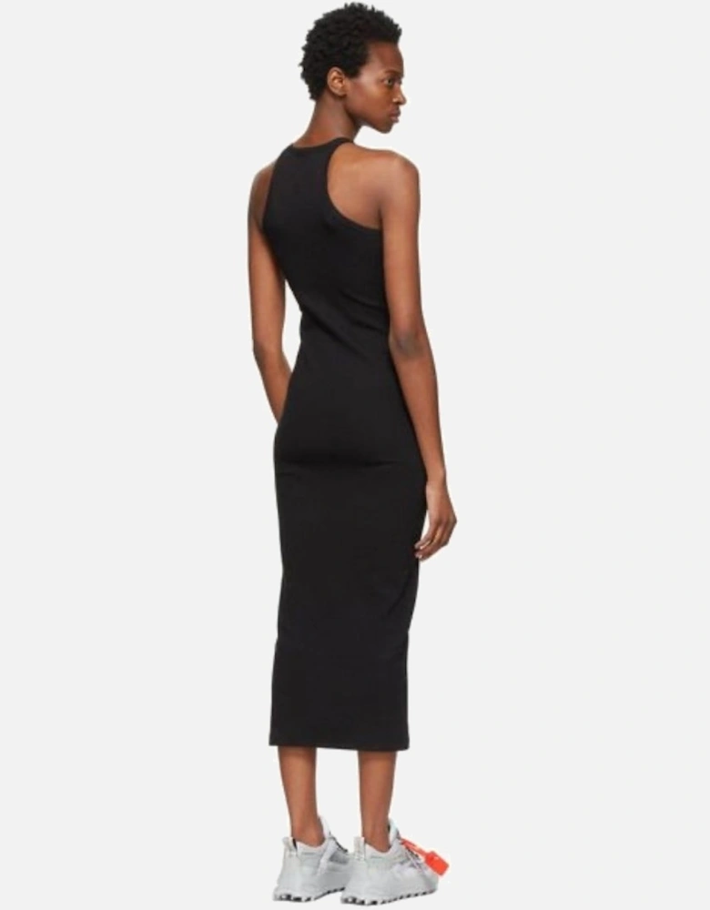 Basic Ribbed Black Dress