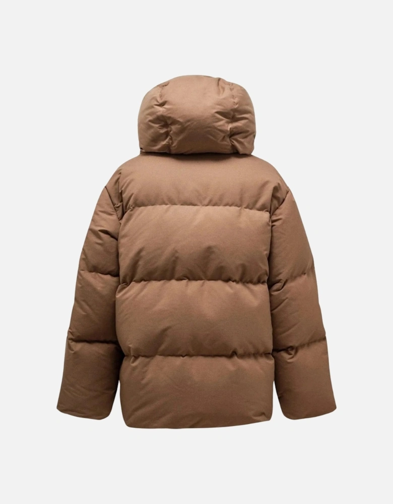 OW Race Canvas Camel Beige Puffer Down Jacket