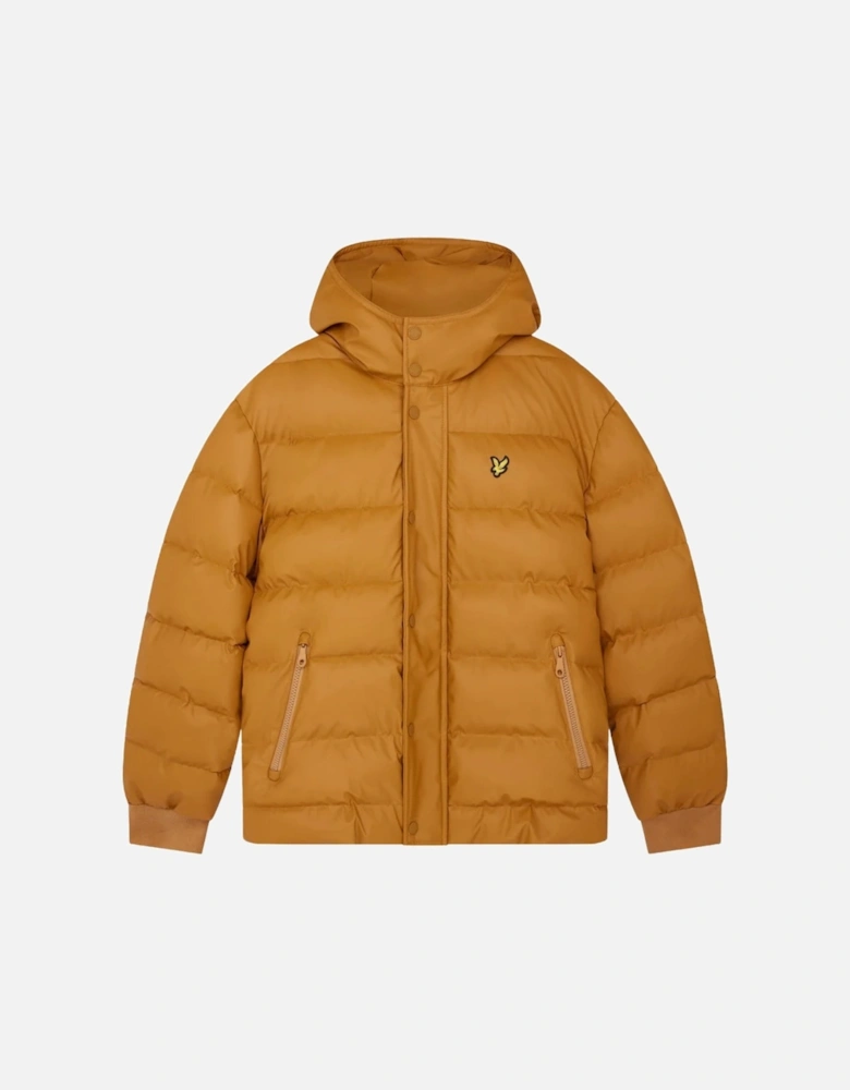 Lyle & Scott Anniversary Gold Rubberised Puffer Jacket