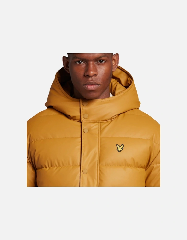 Lyle & Scott Anniversary Gold Rubberised Puffer Jacket