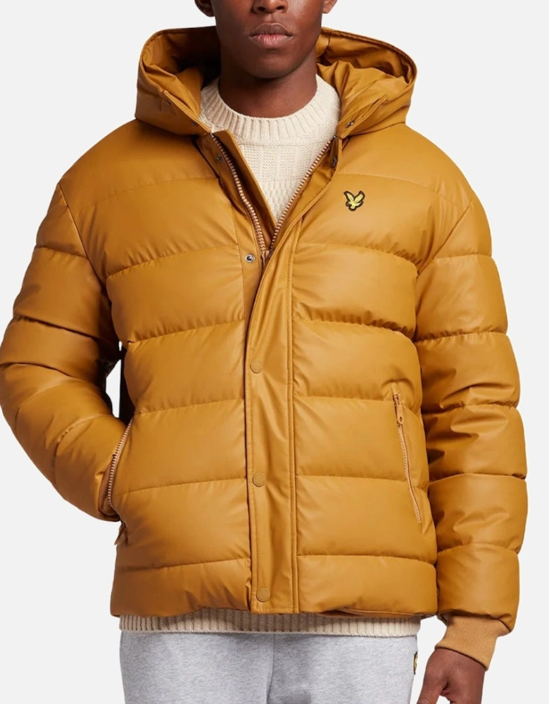 Lyle & Scott Anniversary Gold Rubberised Puffer Jacket