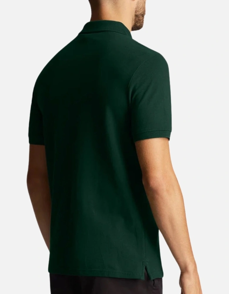 Lyle & Scott Dark Green Co-ordinate Print Logo Short Sleeved Polo Shirt