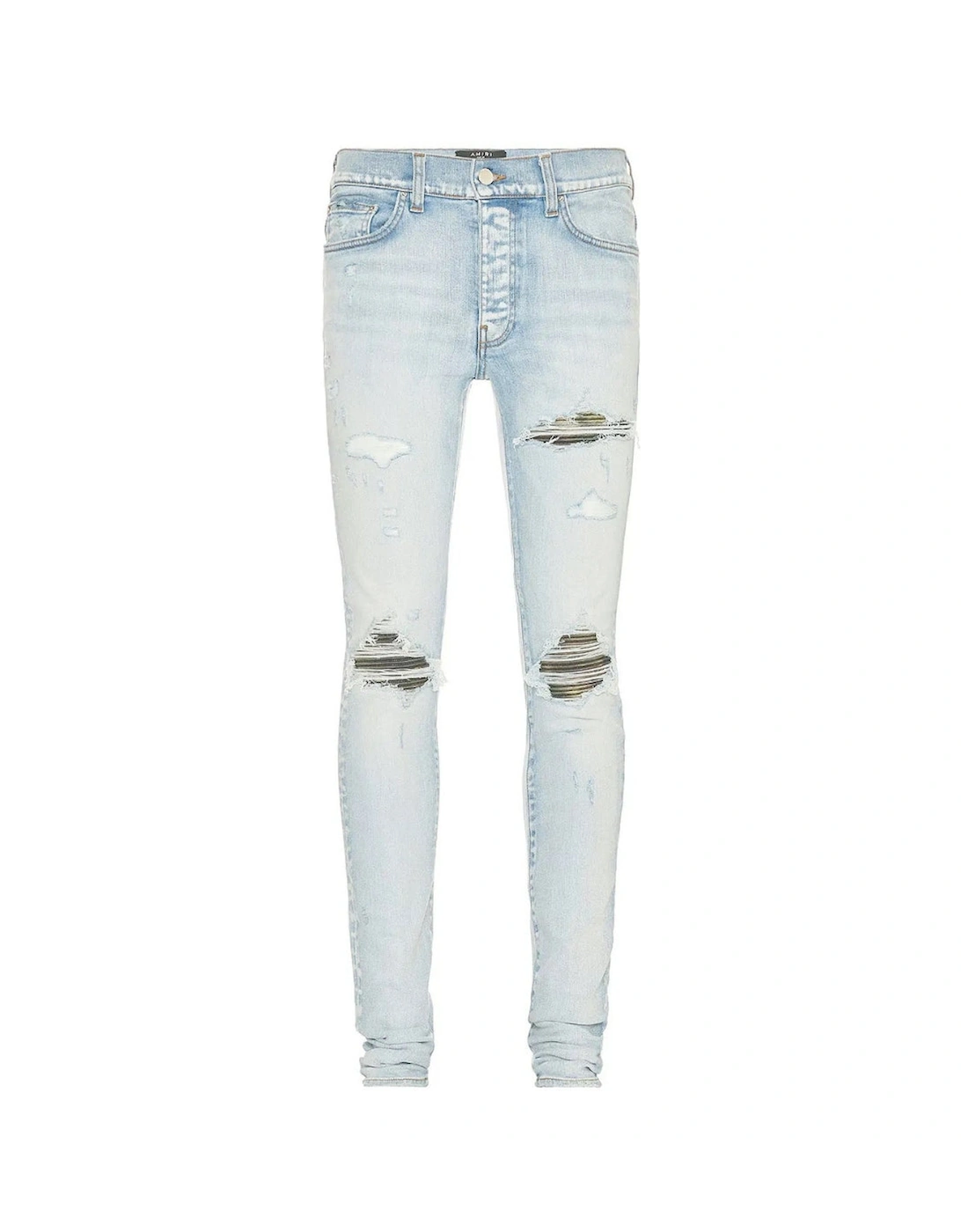 Men's Amiri MX1 Camo Light Indigo Blue Jeans - Size: 34/32