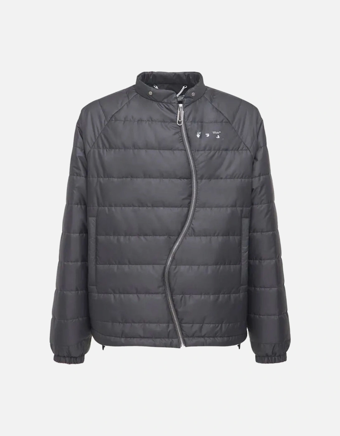 Twist Zip Puffer Grey Jacket, 5 of 4