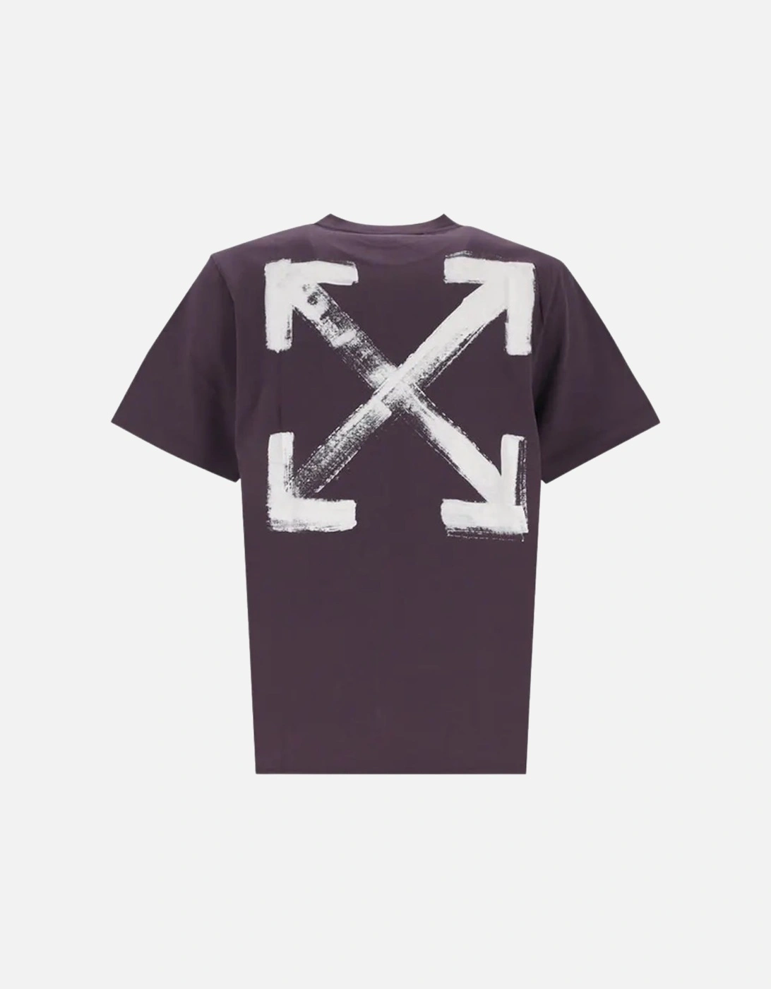 Paint Arrow Logo Oversized Fit Purple T-Shirt