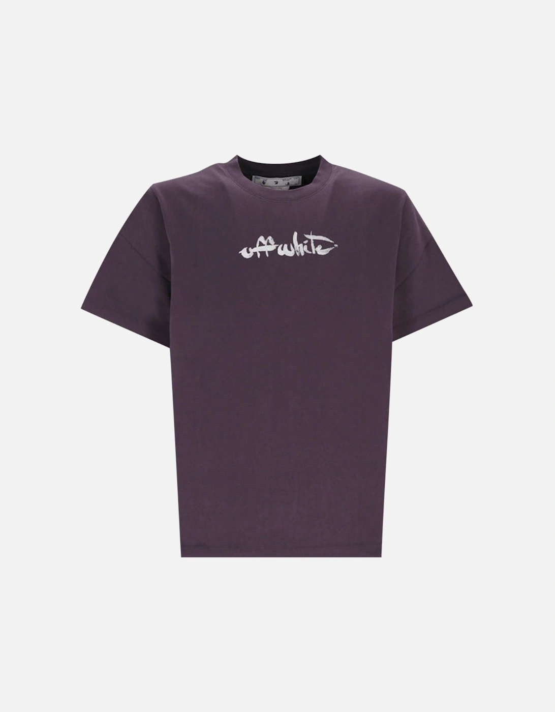 Paint Arrow Logo Oversized Fit Purple T-Shirt, 3 of 2