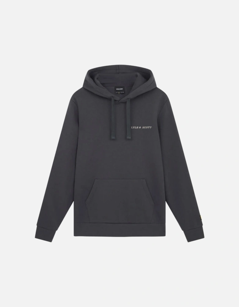 Lyle & Scott Embroidered Gunmetal Grey Hoodie