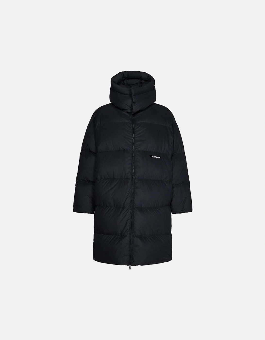 Bounce Hooded Black Long Puffer Jacket, 5 of 4