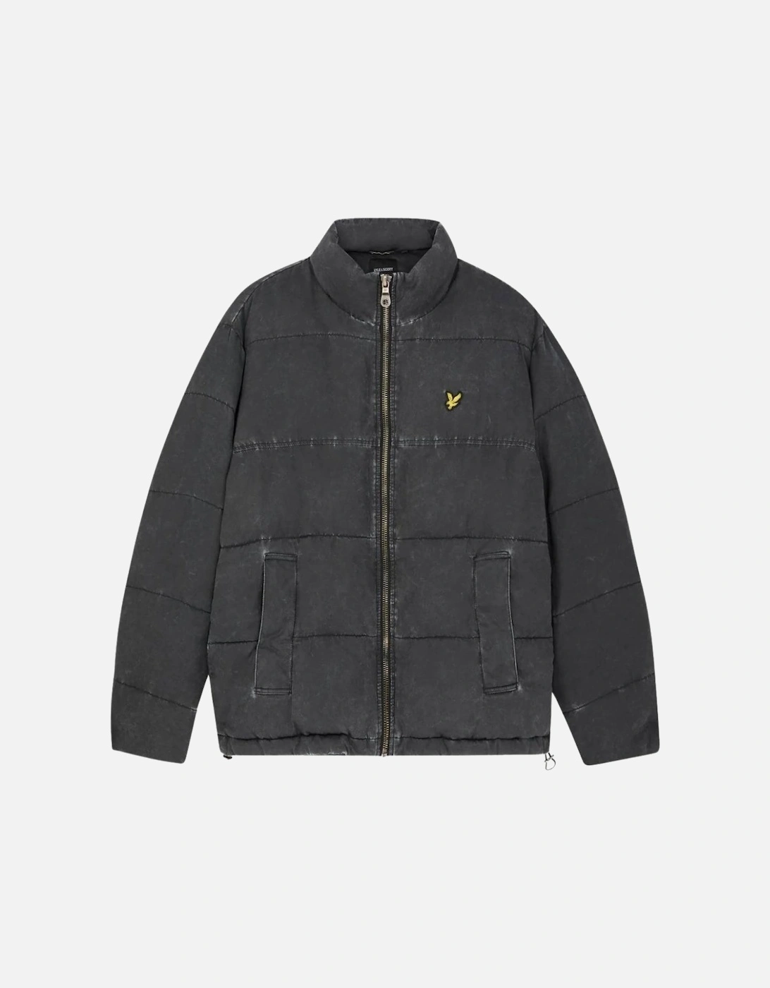 Lyle & Scott Faded Black Funnelled Puffer Jacket, 5 of 4