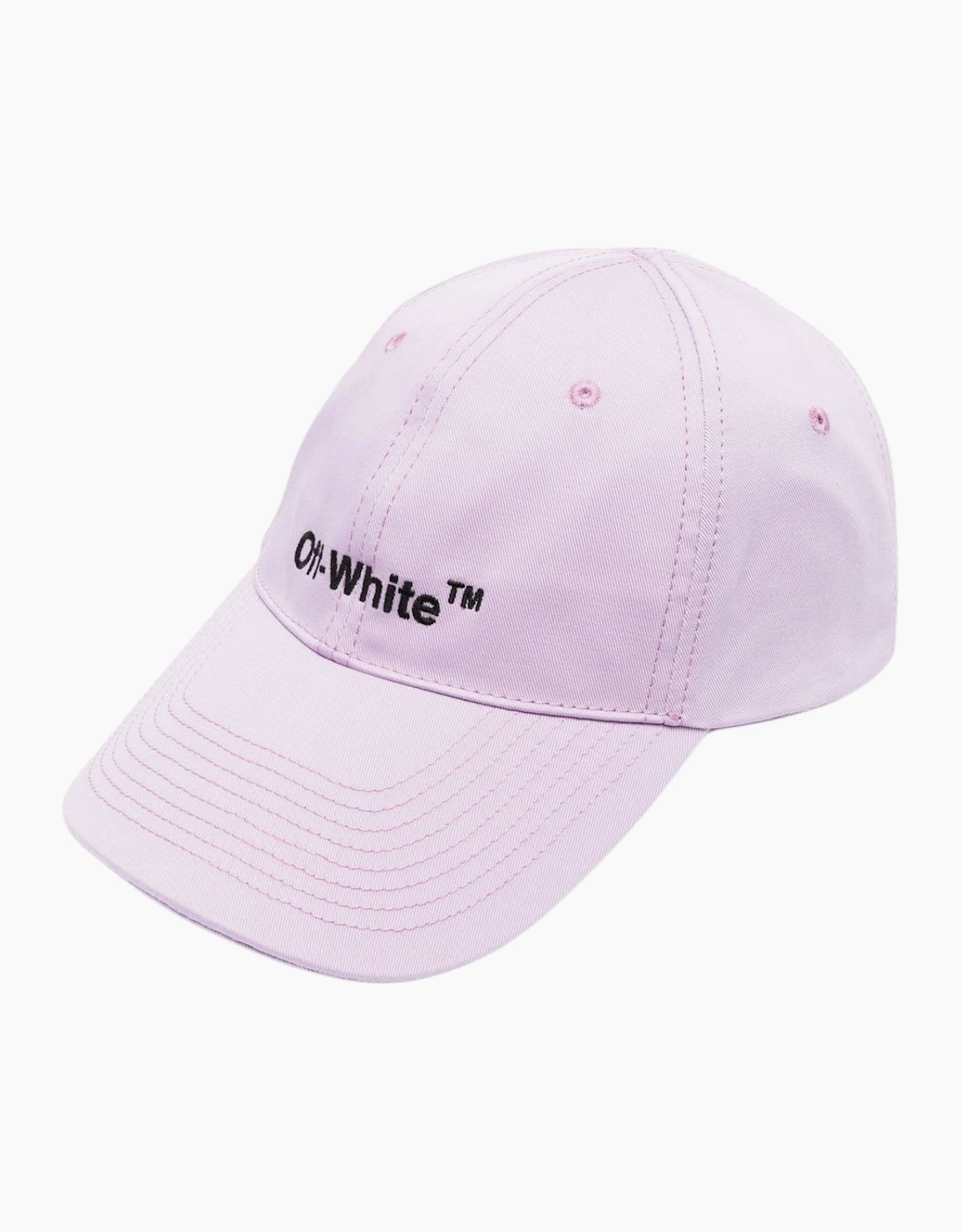 Women's Off-White Helvetica Logo Baseball Cap Purple Hat - Pink - Size: ONE size
