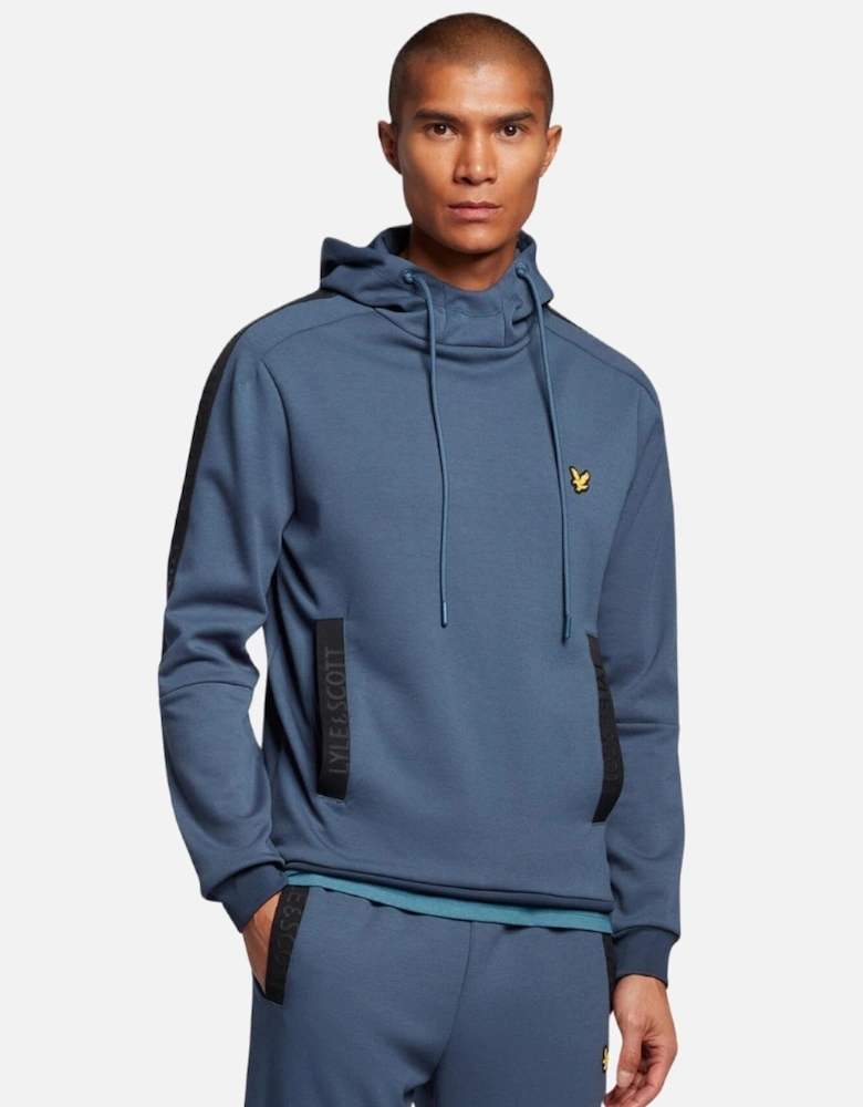 Lyle & Scott Pocket Branded Sweat Light Navy Blue Hoodie