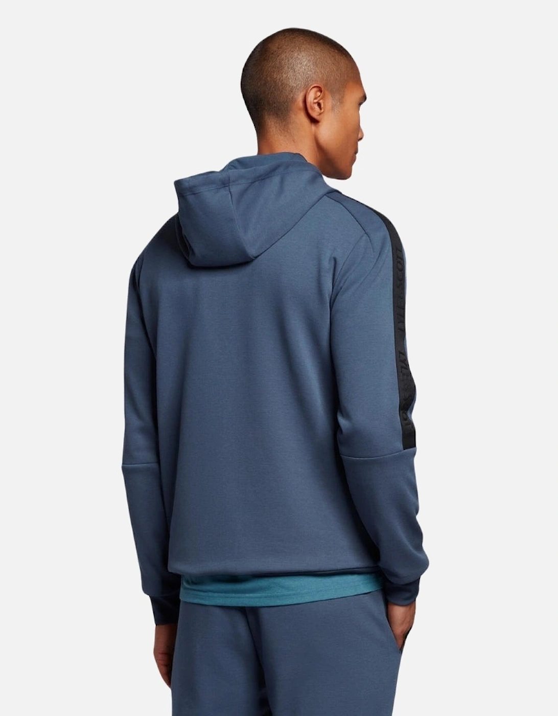 Lyle & Scott Pocket Branded Sweat Light Navy Blue Hoodie