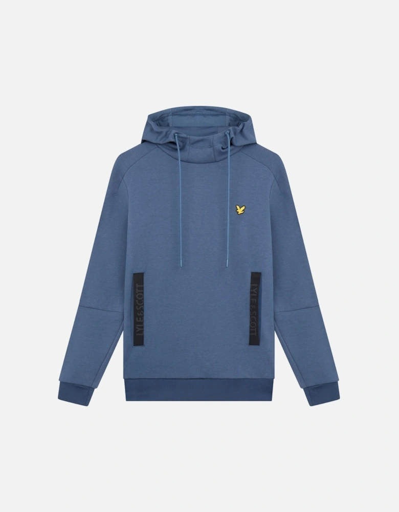 Lyle & Scott Pocket Branded Sweat Light Navy Blue Hoodie