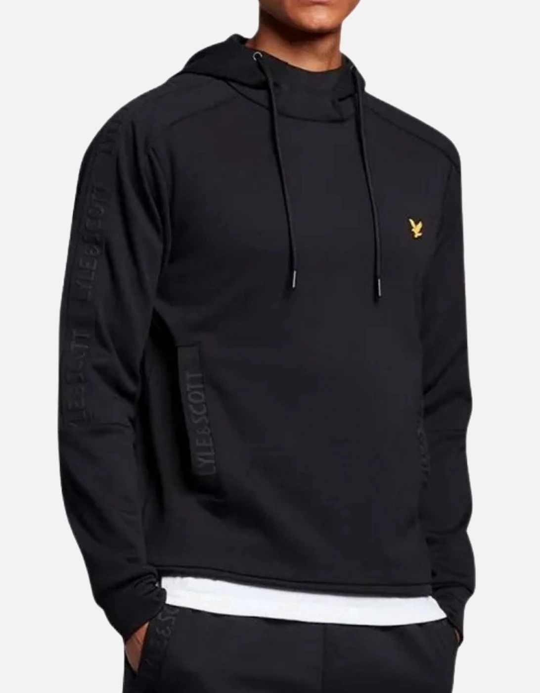 Lyle & Scott Pocket Branded Sweat Black Hoodie