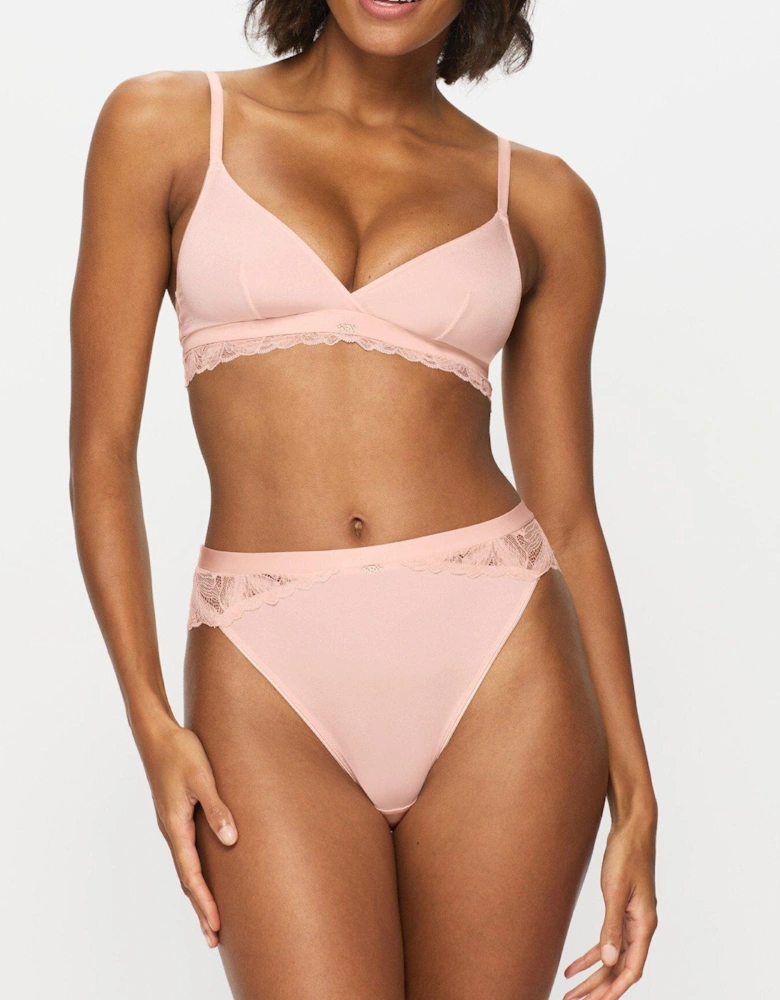 Harper Triangle Bralette - Light Pink