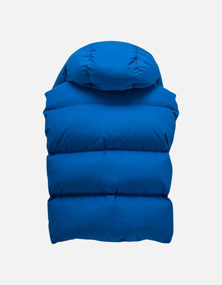 Bouce Hooded Gilet Peacock Blue Down Jacket