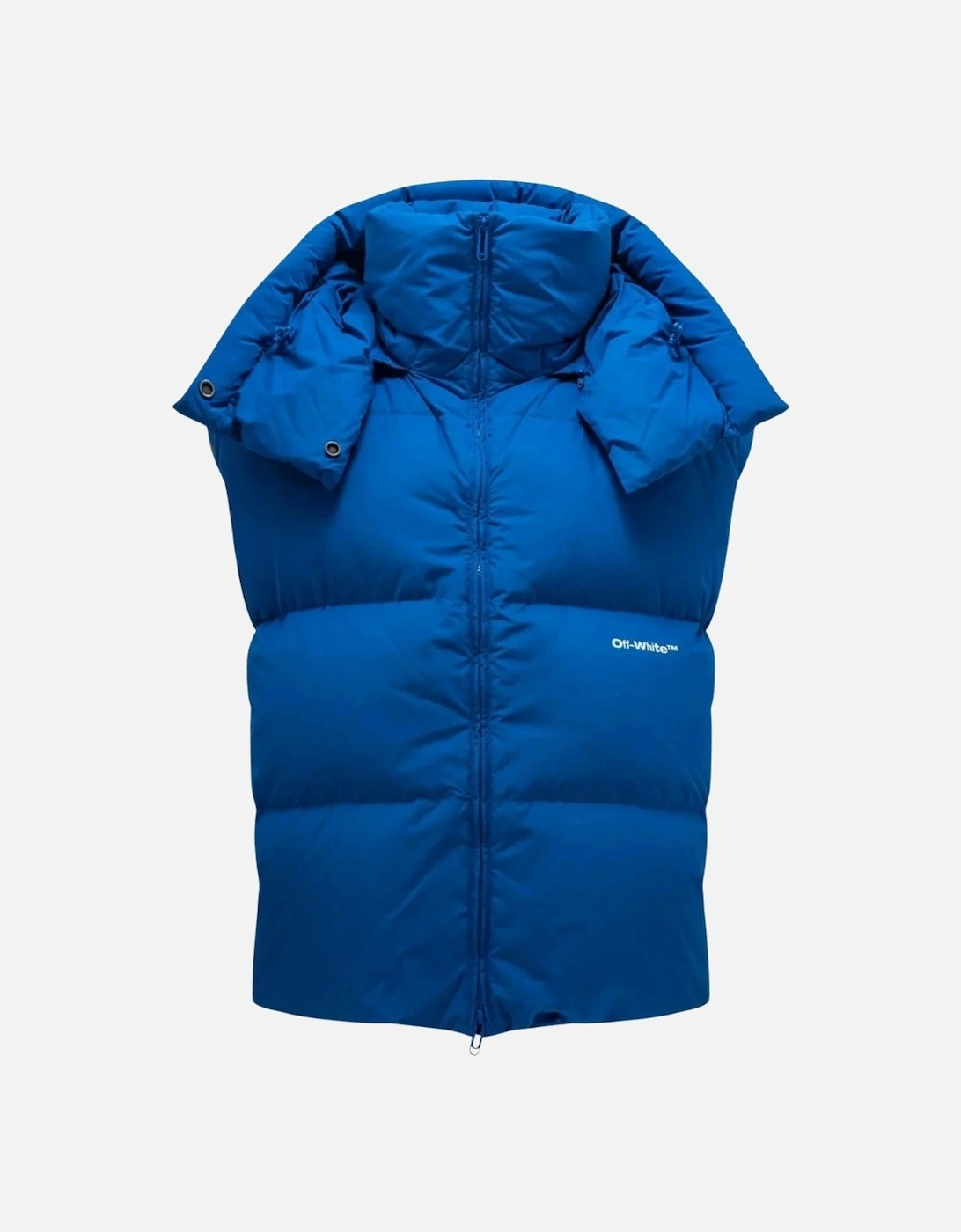 Bouce Hooded Gilet Peacock Blue Down Jacket, 4 of 3