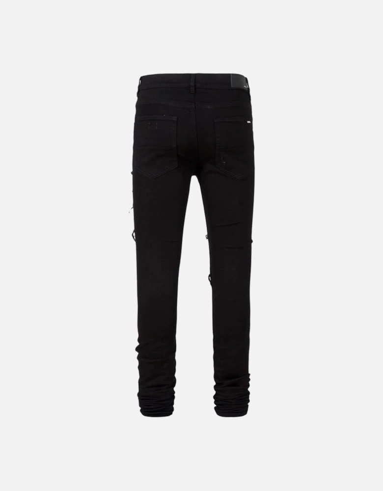 Leather Thrasher Black OD Jeans