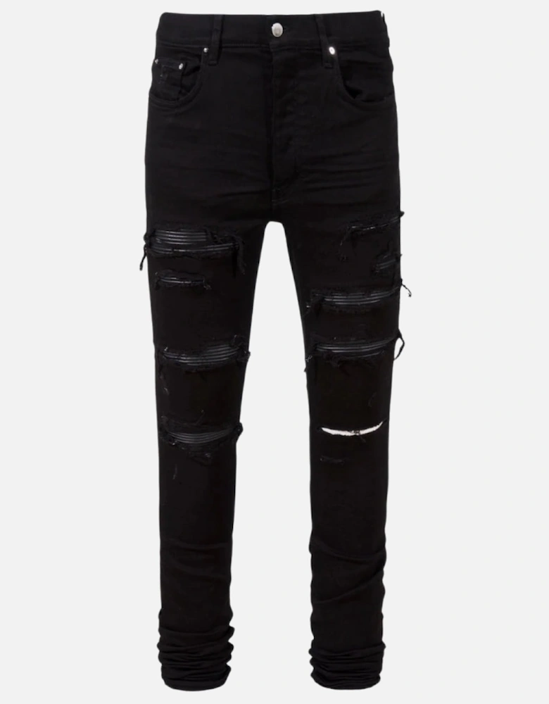 Leather Thrasher Black OD Jeans