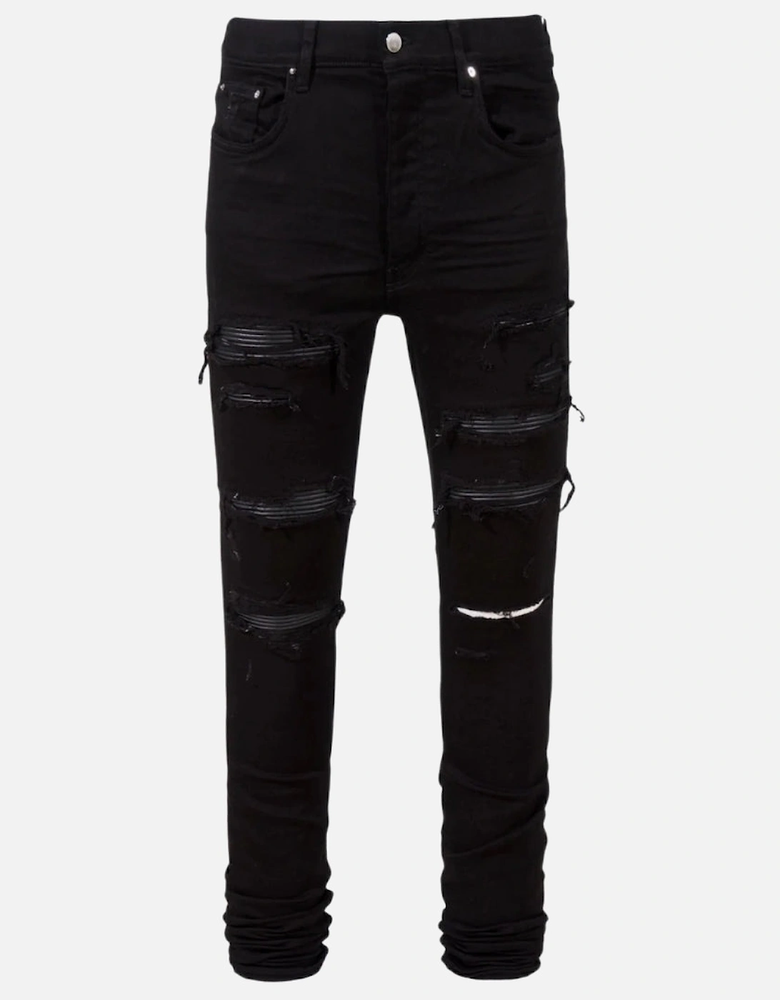 Leather Thrasher Black OD Jeans, 4 of 3