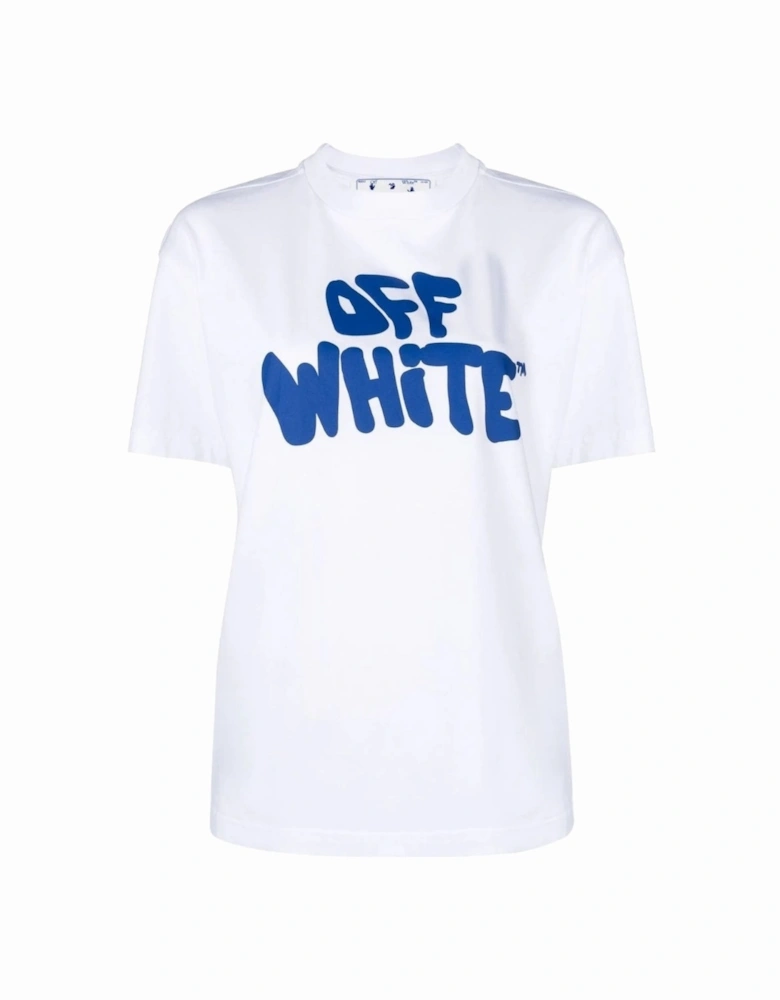 70s Type Logo Casual Tee White T-Shirt